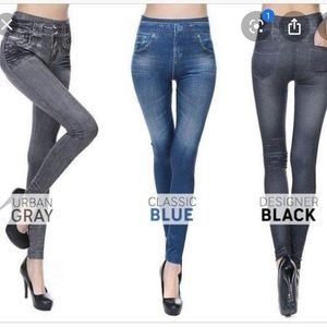BUNDLE 2 pairs of leggings that look like jeans